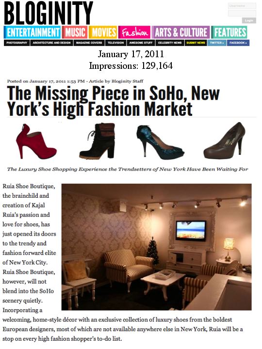 Retail Therapy at Ruia Shoe Boutique in NYC to the Rescue: Our Fashion PR Team Has the Scoop! 