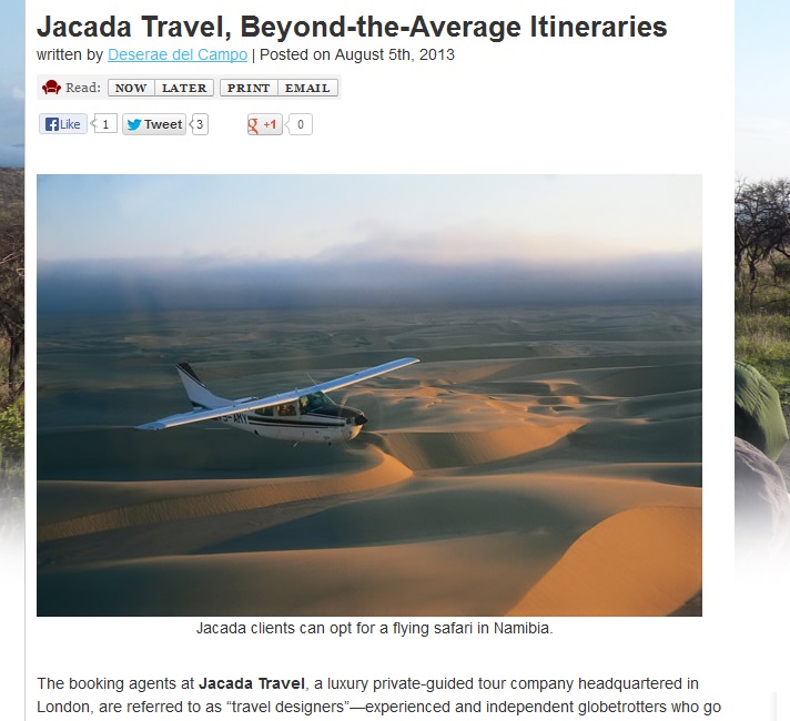 Jacada Travel Featured on Reccomend.com