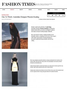 Phoenix Keating - The Fashion Times