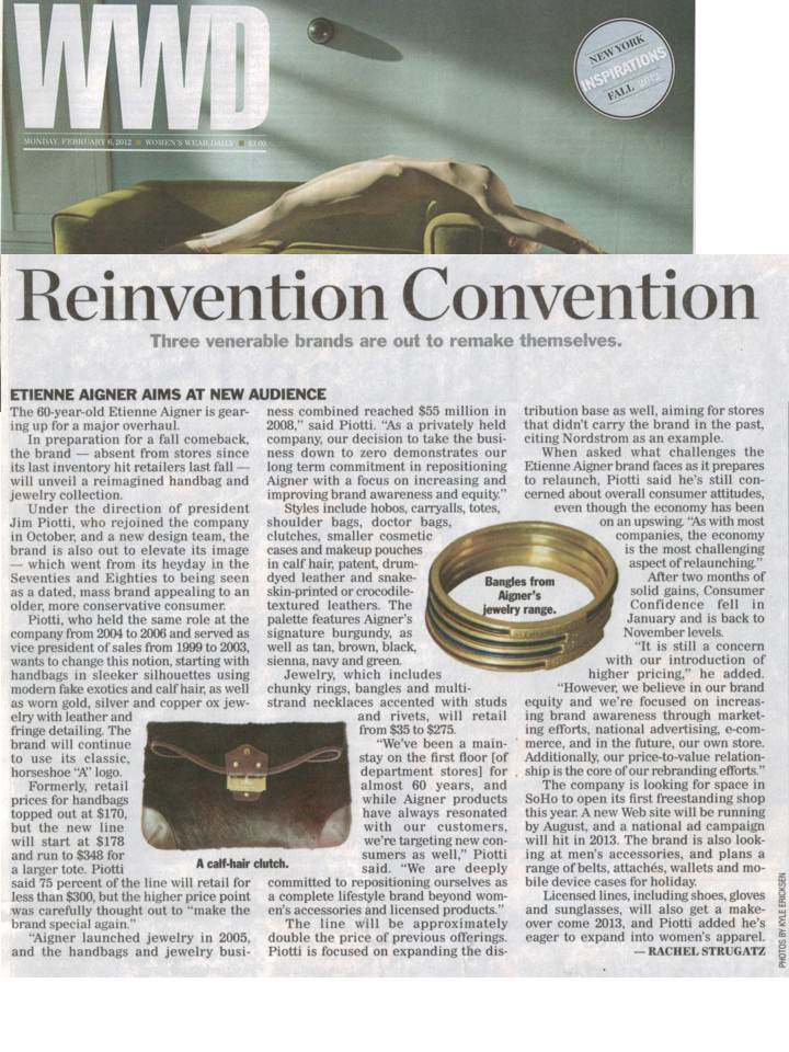 Etienne Aigner Featured in WWD's 'Reinvention Convention'