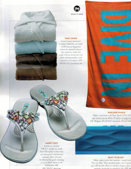 Luxor Linens featured in Connecticut Cottages & Garden's June Issue