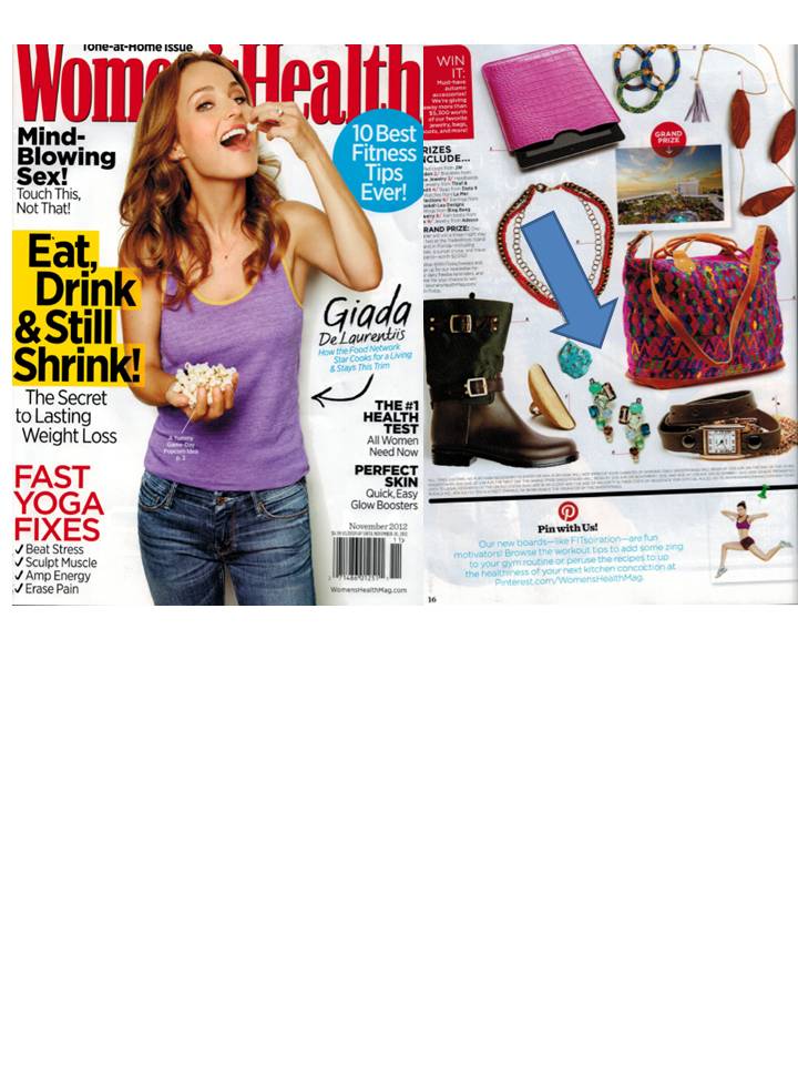 Rebekah Lea Jewelry Featured in Women's Health November 2012