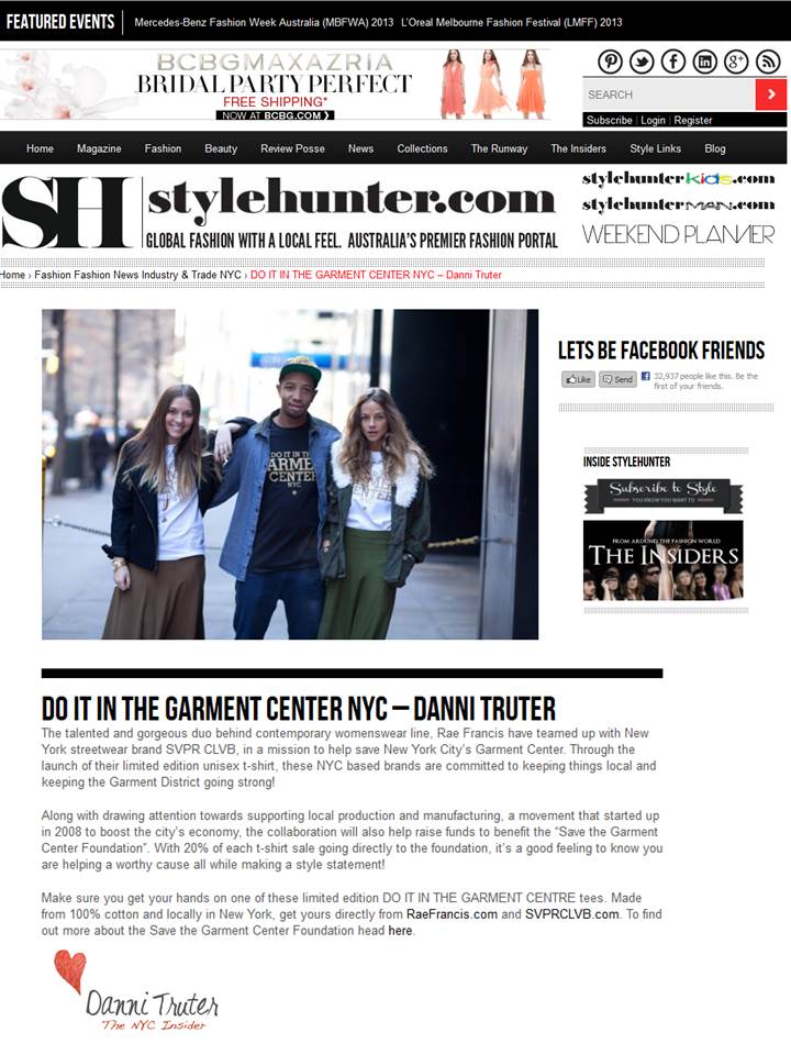 Rae Francis featured on StyleHunters.com