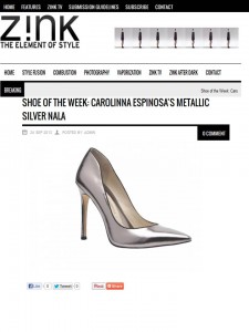 Carolinna Espinosa Features as Shoe of the Week