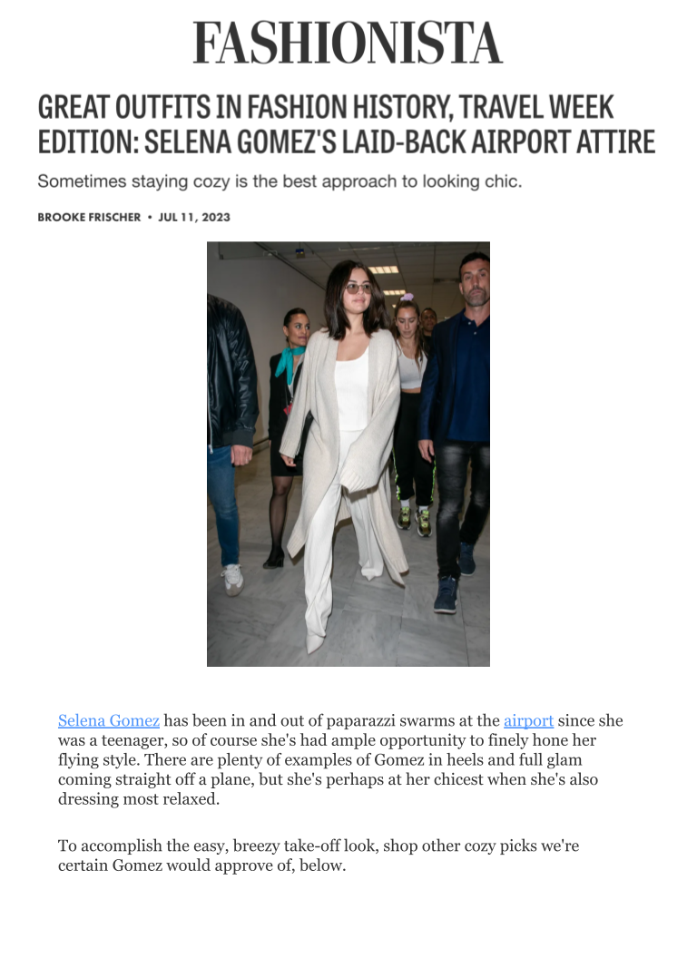 Luxury NYC Fashion PR Firm Secures Client Coverage in Fashionista LER